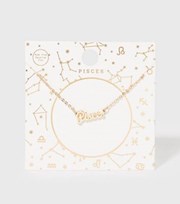 New Look Gold Pisces Star Sign Pendant Necklace